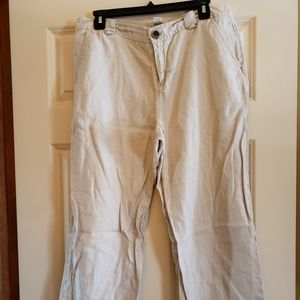 G.H. Bass & Co Linen Capris Sz 10
